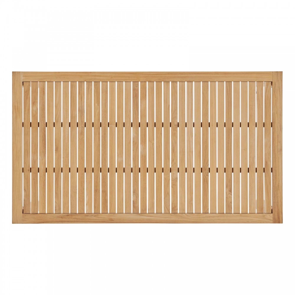 Farmstay 7 Piece Outdoor Patio Teak Wood Dining Set