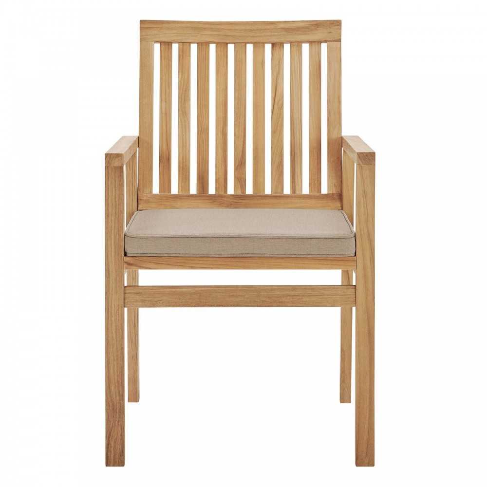 Farmstay Outdoor Patio Teak Wood Dining Armchair