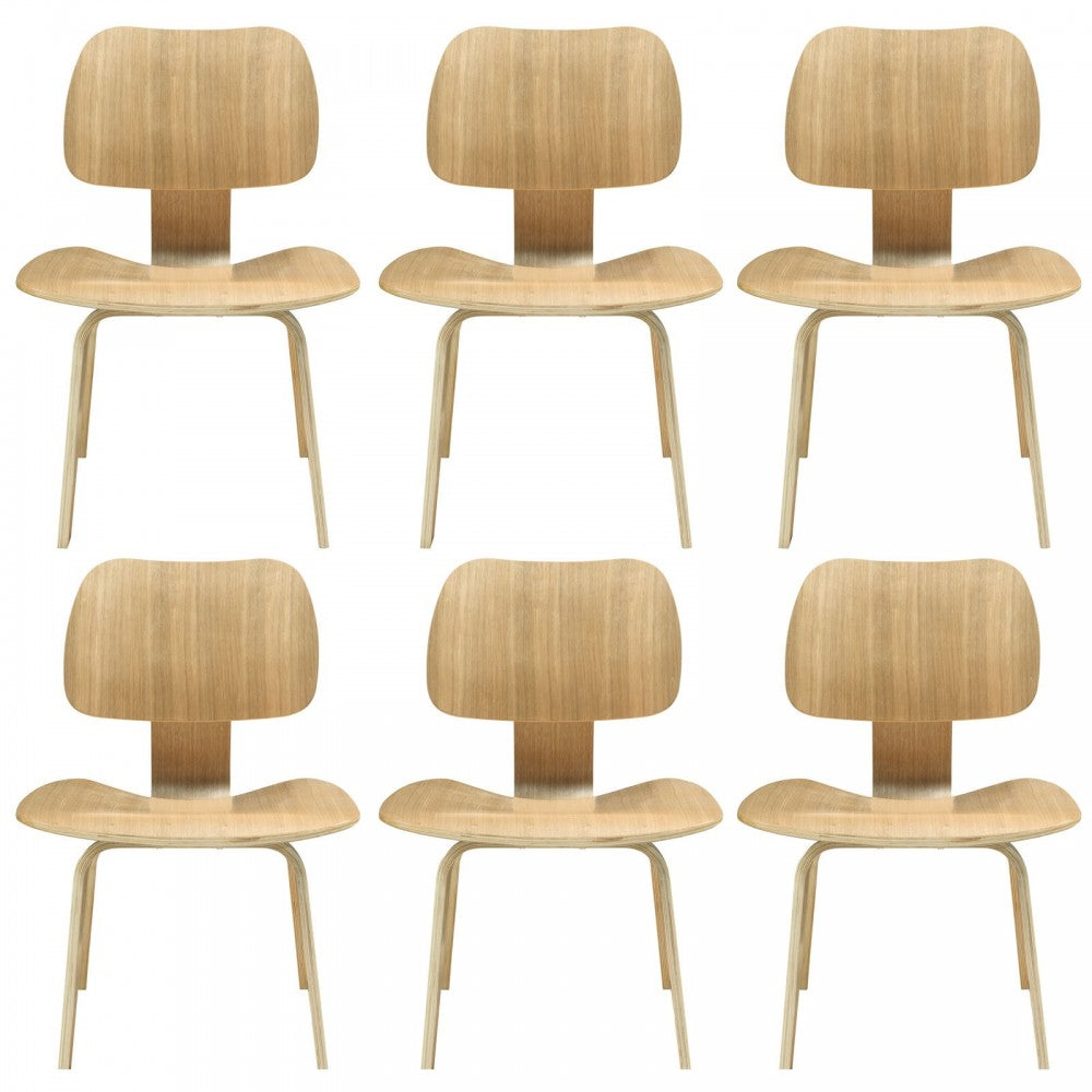 Fathom Dining Chairs Set of 6, Natural