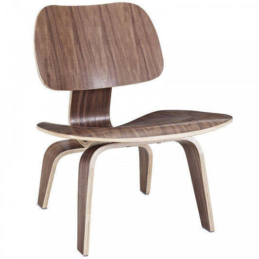 Fathom Wood Lounge Chair, Walnut