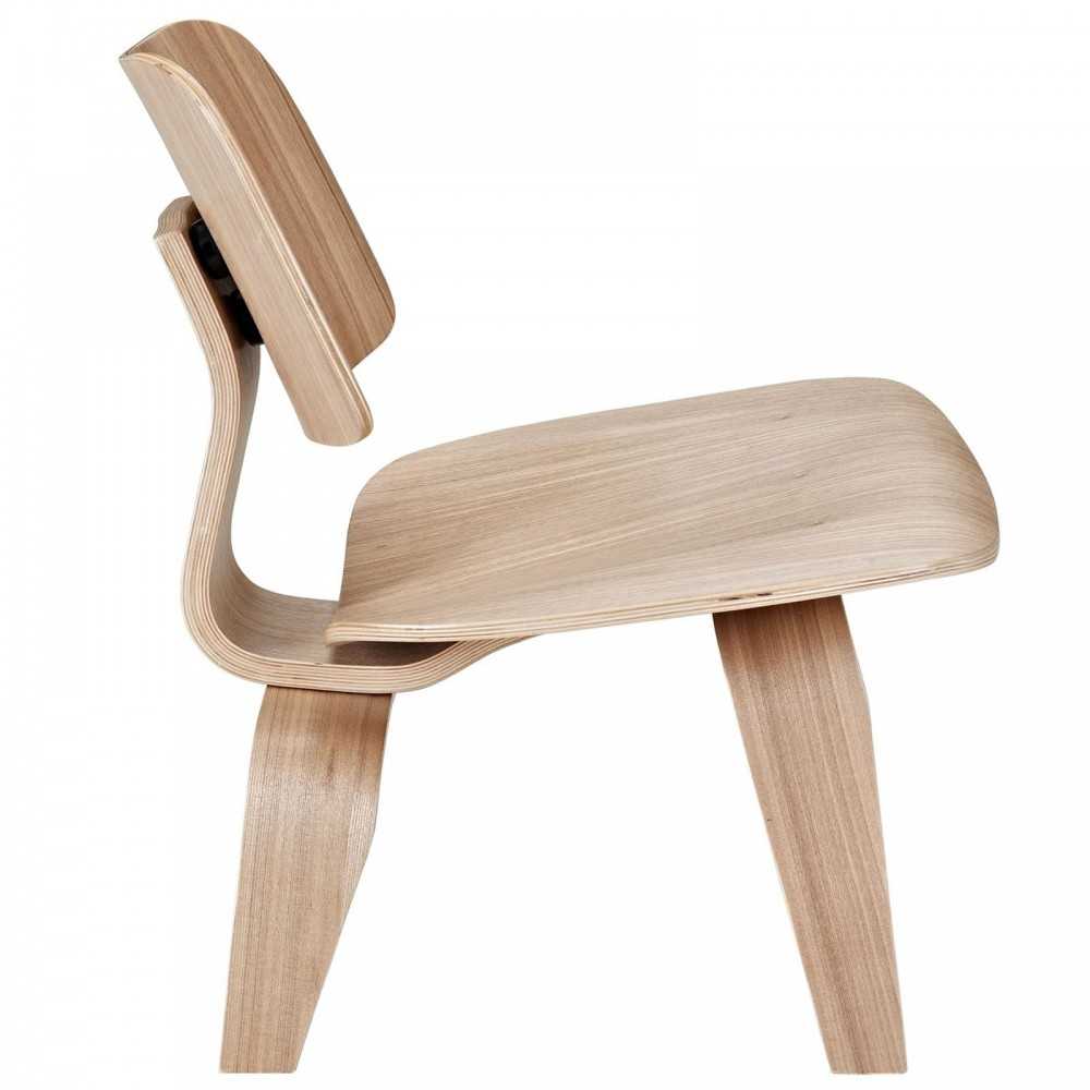 Fathom Wood Lounge Chair, Natural