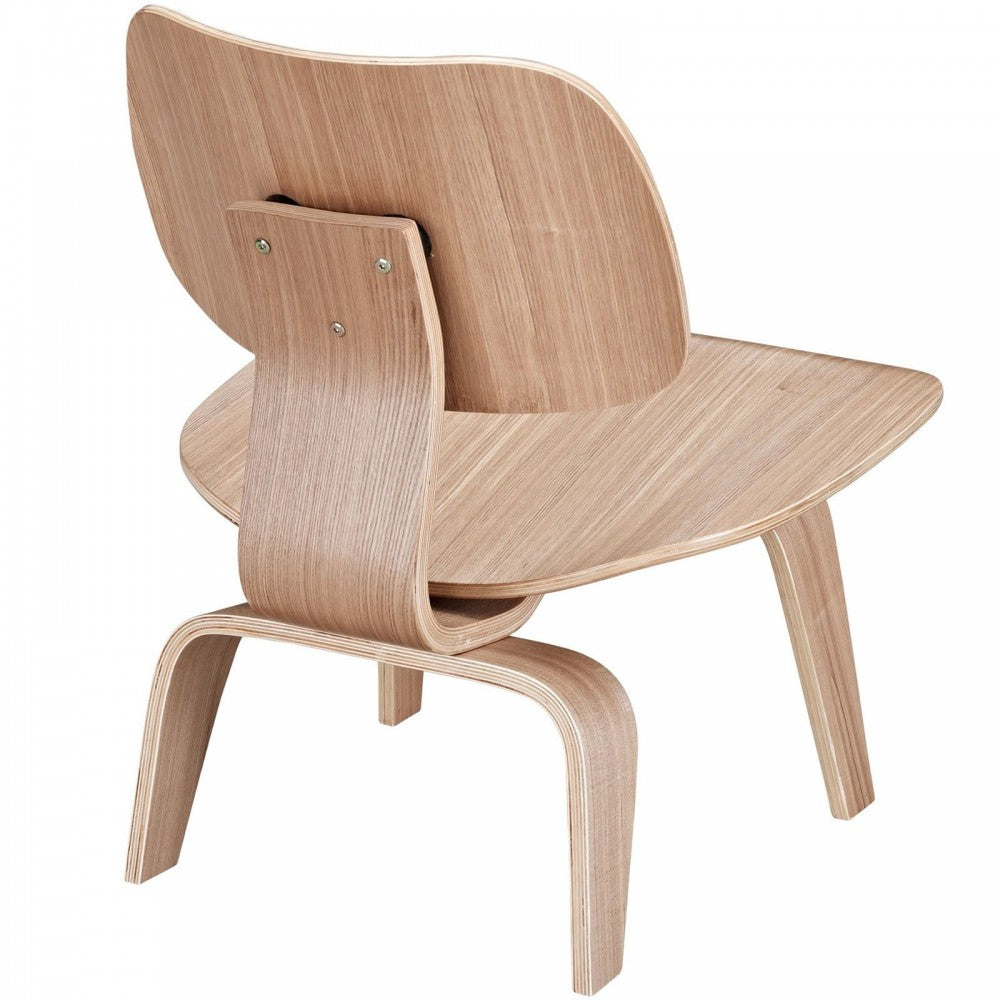 Fathom Wood Lounge Chair, Natural