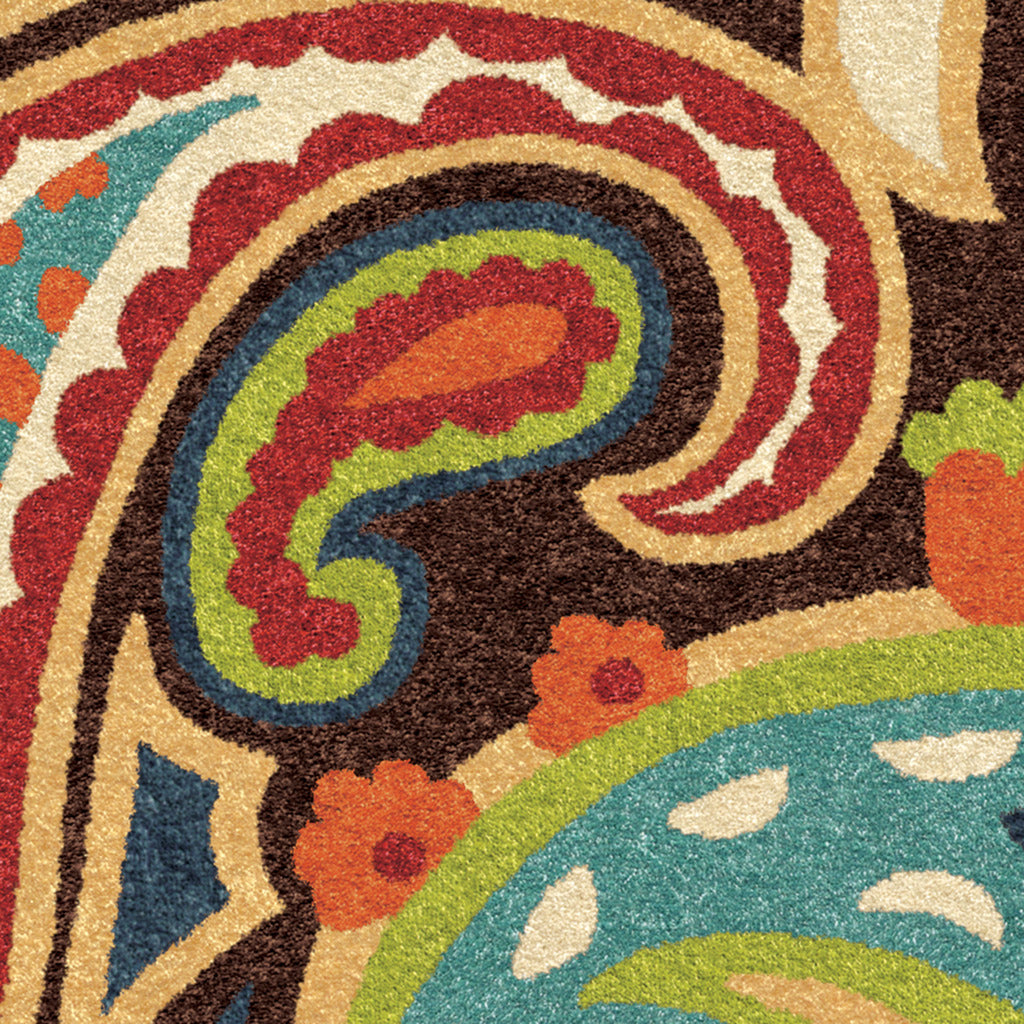 Orian Veranda Paisley Veranda Multi 27"X96"