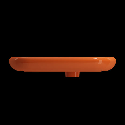 Fenice Vessel Fireclay 21.75 in. 1-Hole in Orange