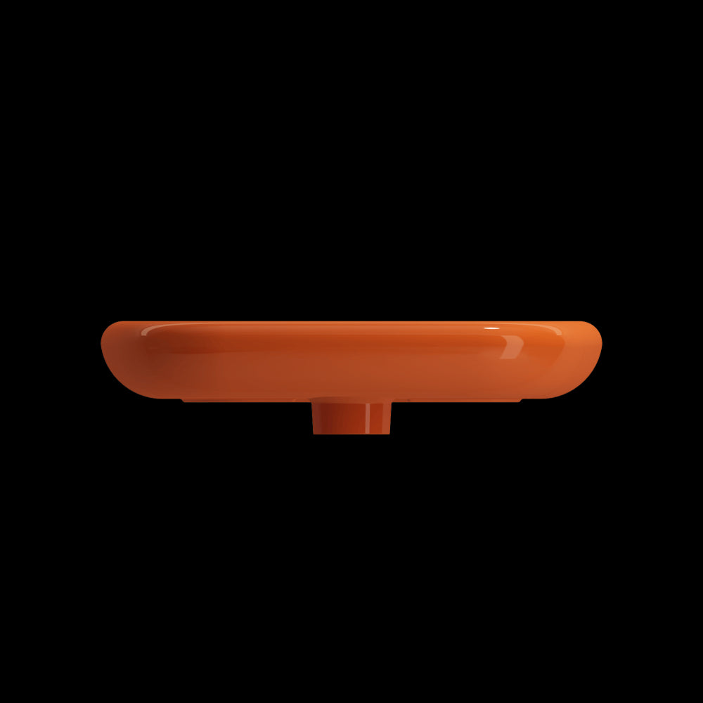 Fenice Vessel Fireclay 21.75 in. 1-Hole in Orange
