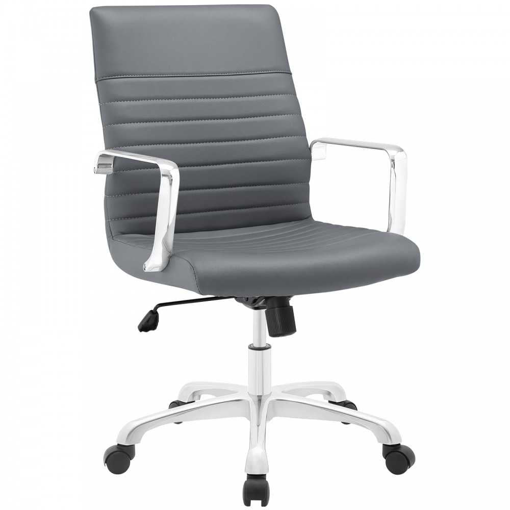 Finesse Mid Back Office Chair, Gray