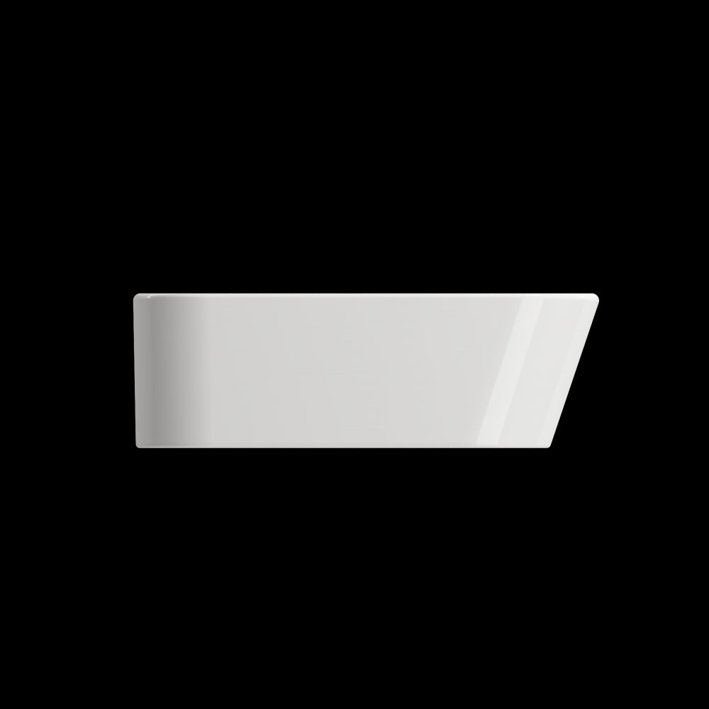 Firenze Vessel Fireclay 19.75 in. 1-Hole in White