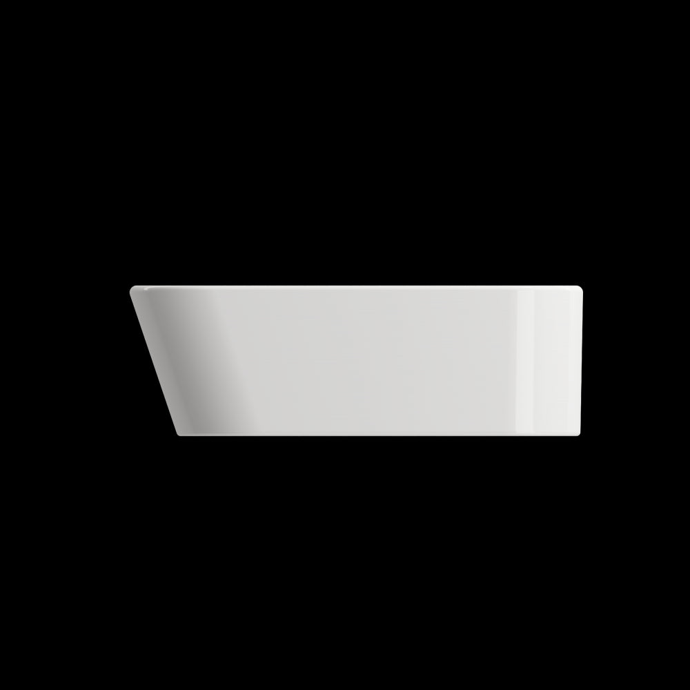Firenze Vessel Fireclay 19.75 in. 1-Hole in White