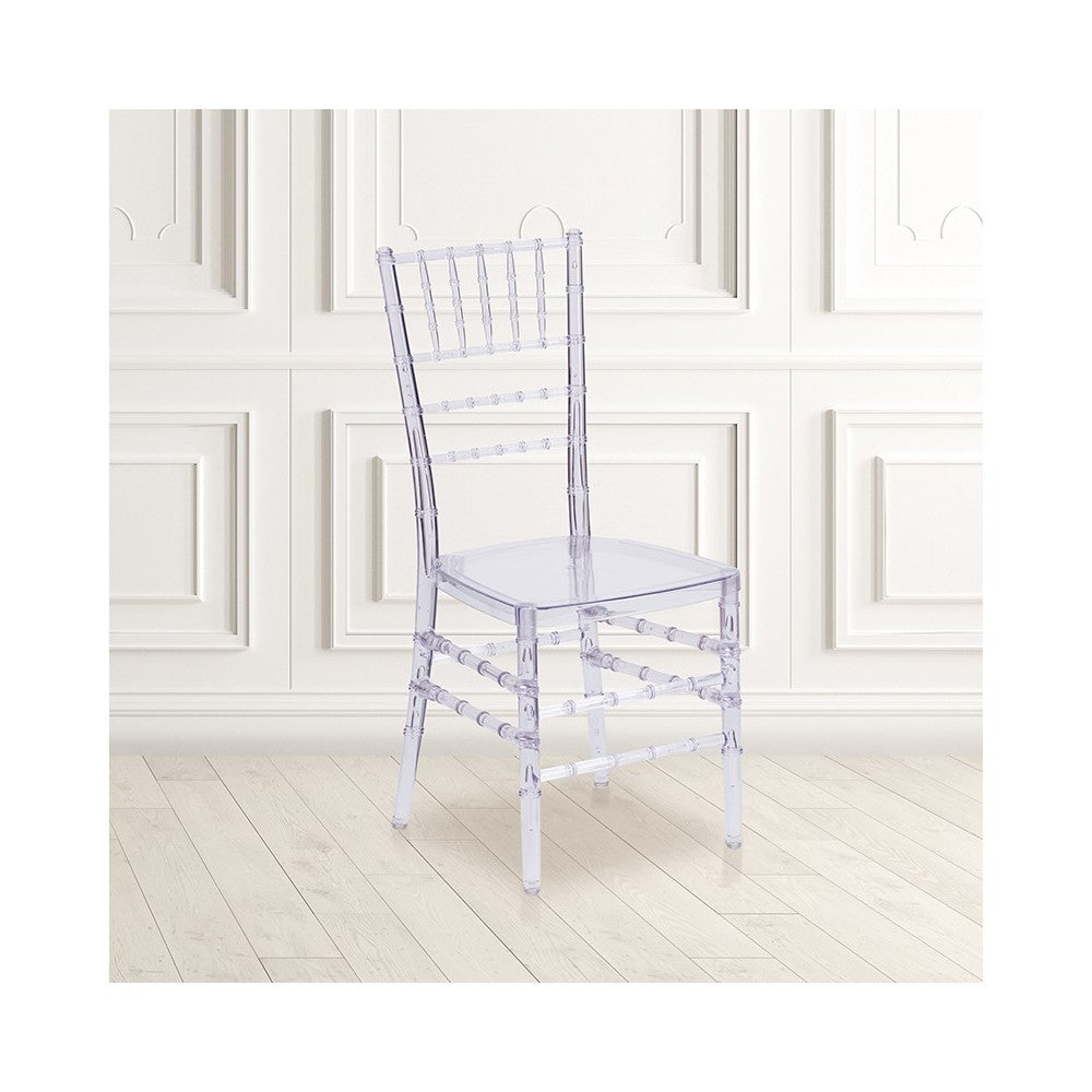 Flash Elegance Crystal Ice Stacking Chiavari Chair