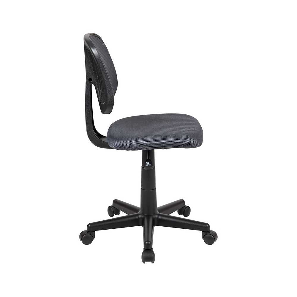 Flash Fundamentals Mid-Back Gray Mesh Swivel Task Office Chair with Pivot Back, BIFMA Certified