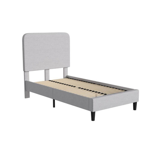 Flash Furniture Addison Gray Twin Size Platform Bed HG-3WPB21-T01-T-GY-GG