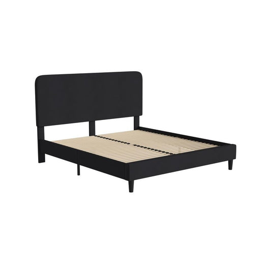 Flash Furniture Addison Black King Size Platform Bed HG-3WPB21-K04-K-BK-GG