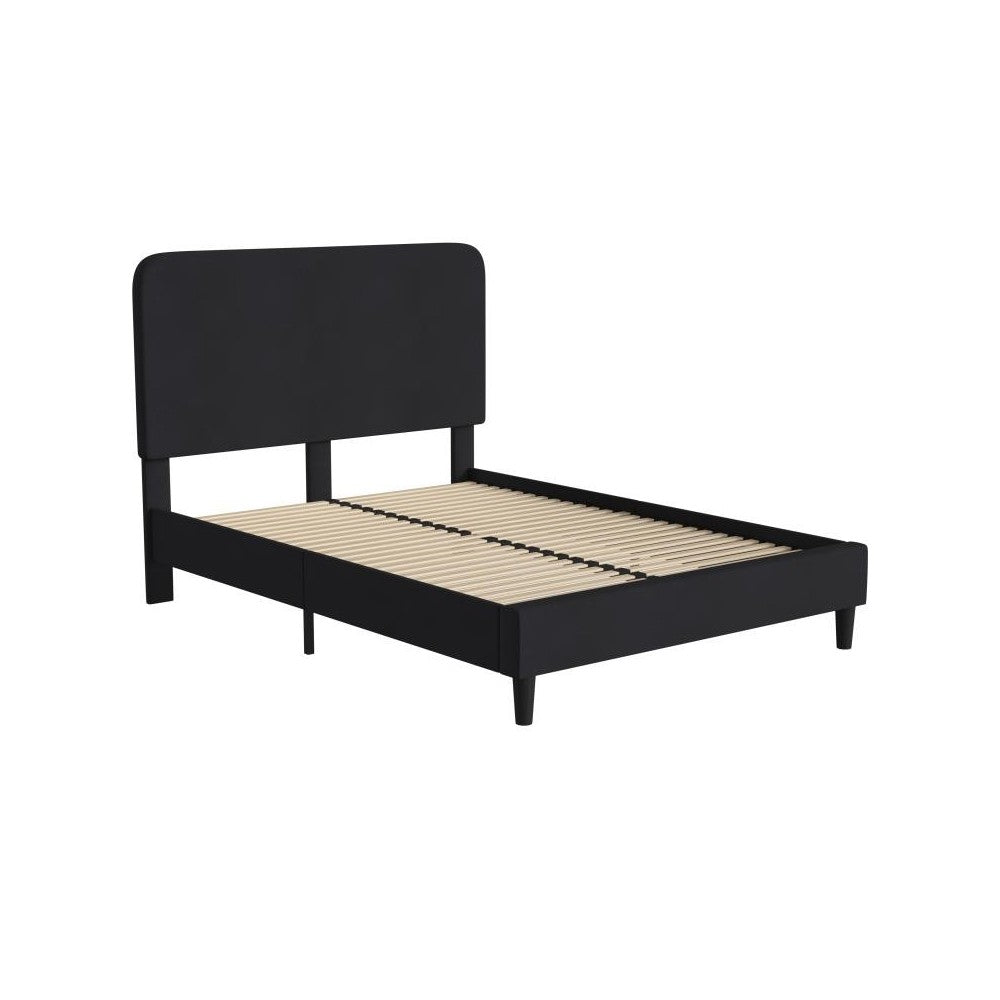 Flash Furniture Addison Black Queen Size Platform Bed HG-3WPB21-Q03-Q-BK-GG