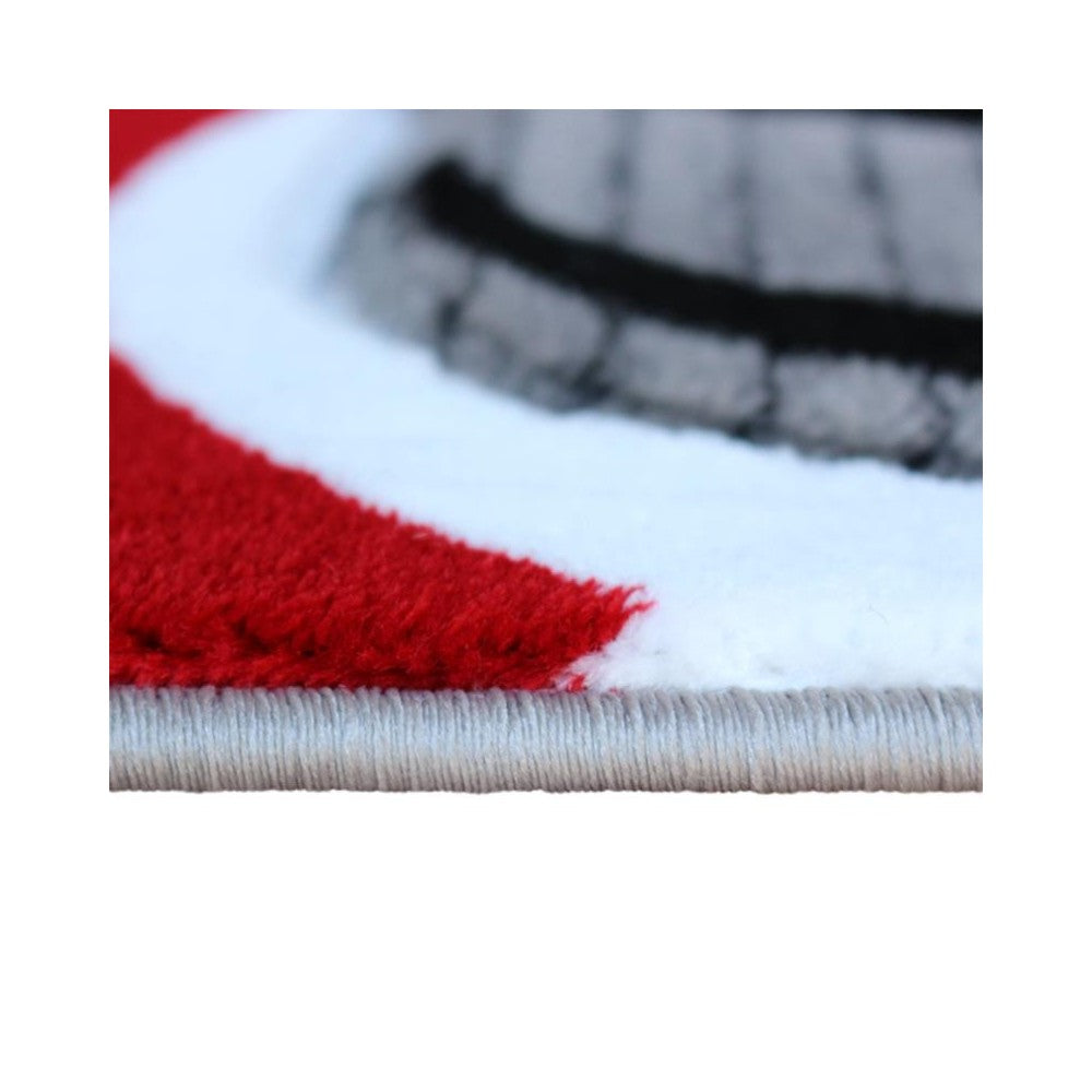 Flash Furniture Athos Collection 2x3 Red Abstract Rug KP-RG952-23-RD-GG