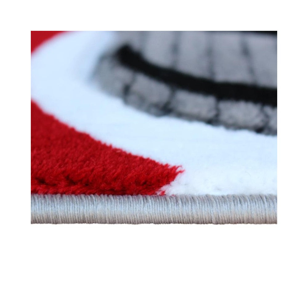 Flash Furniture Athos Collection 3x10 Red Abstract Rug KP-RG952-310-RD-GG