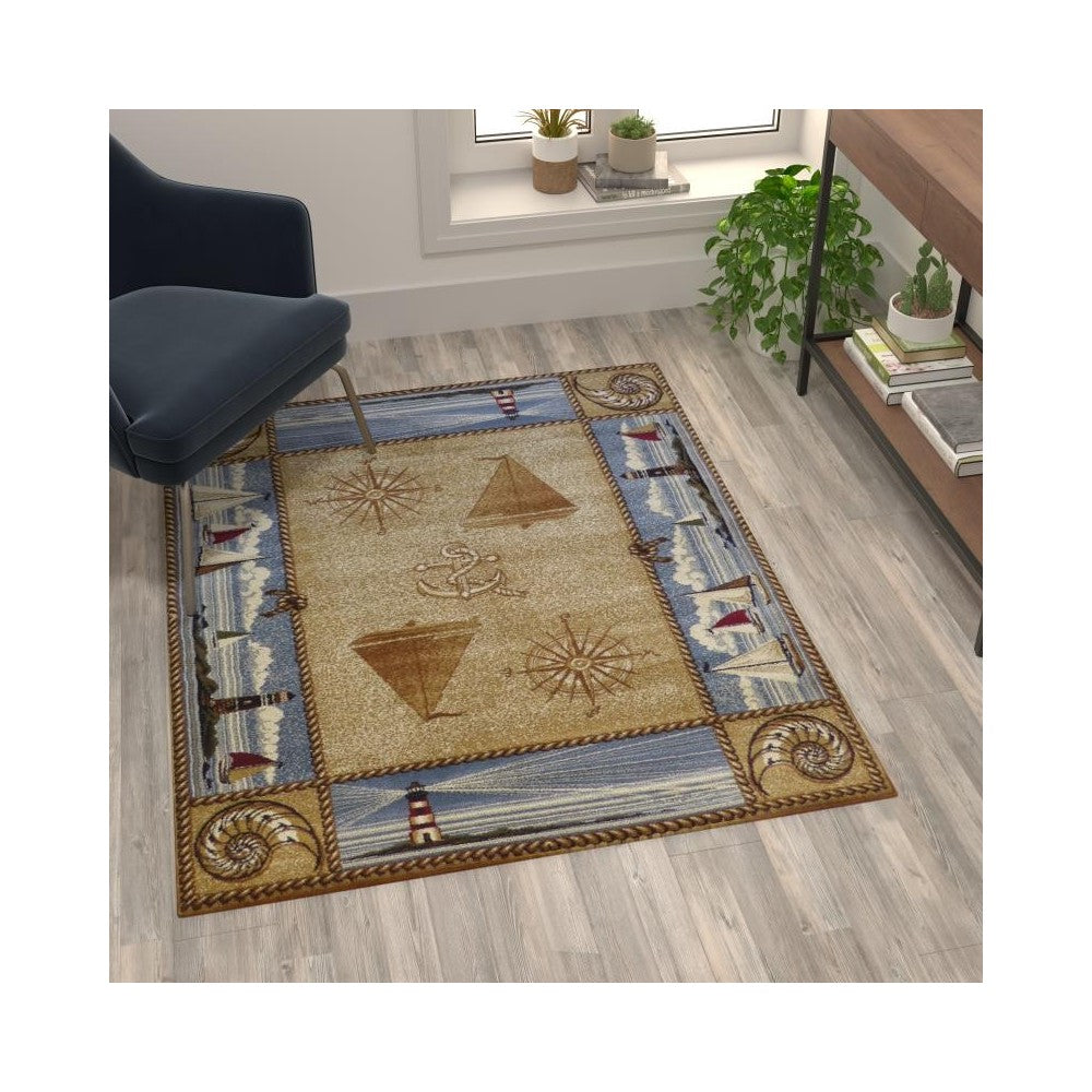 Flash Furniture Beige Rug ACD-RGZ876343-35-BG-GG