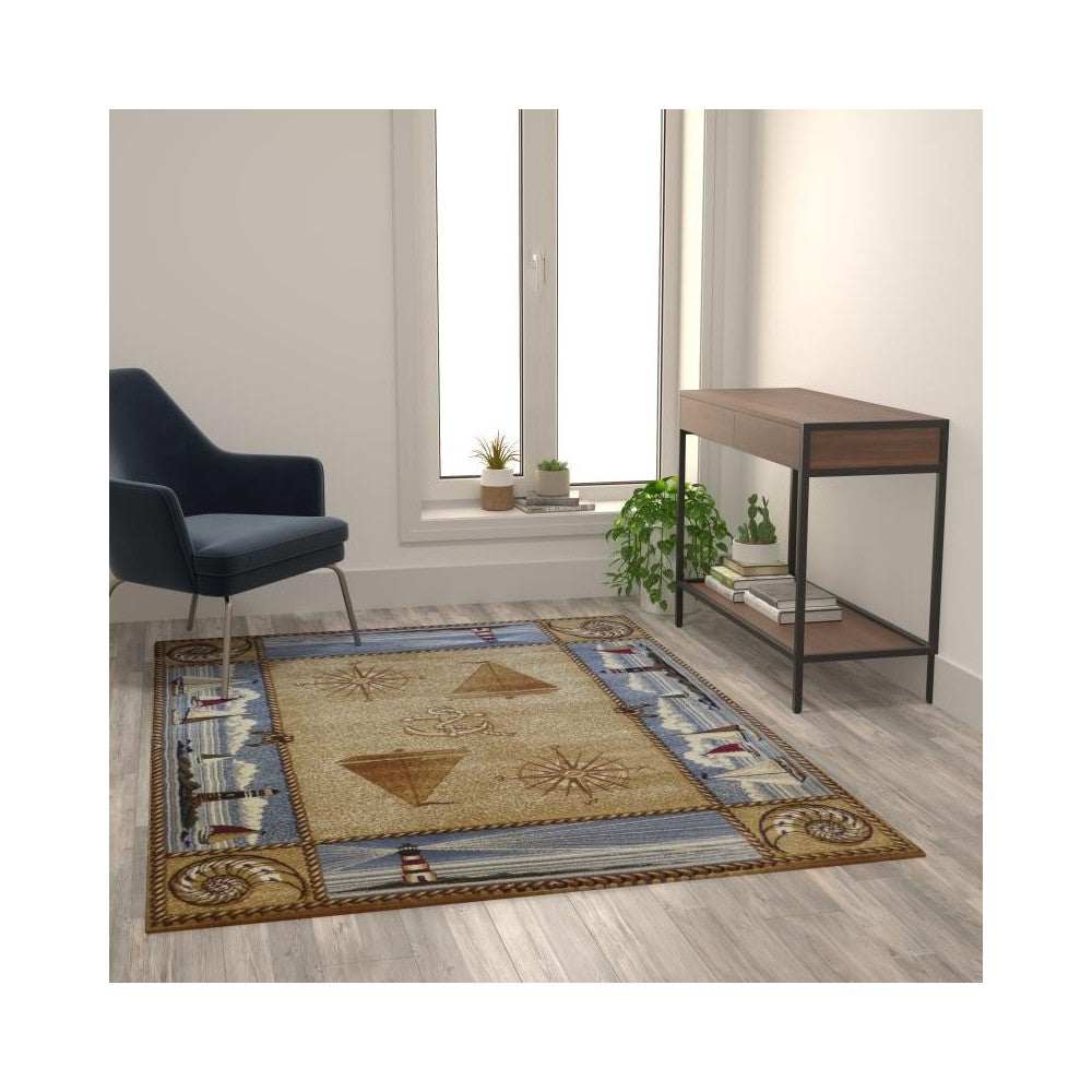 Flash Furniture Beige Rug ACD-RGZ876345-57-BG-GG