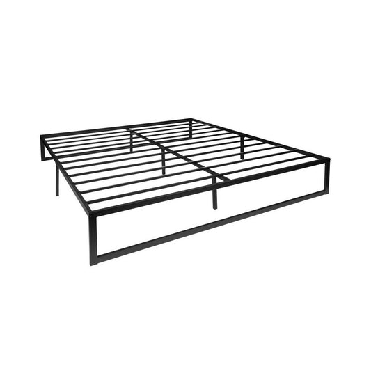 Flash Furniture Bentley 14 Inch King Metal Bed Frame MP-XU-BD10001-K-BK-GG