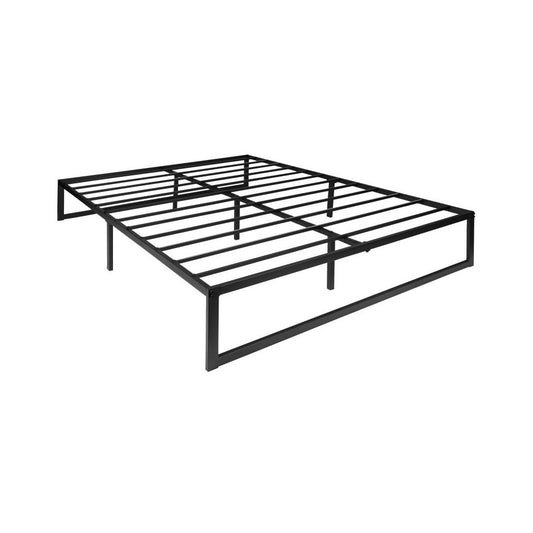 Flash Furniture Bentley 14 Inch Queen Metal Bed Frame MP-XU-BD10001-Q-BK-GG