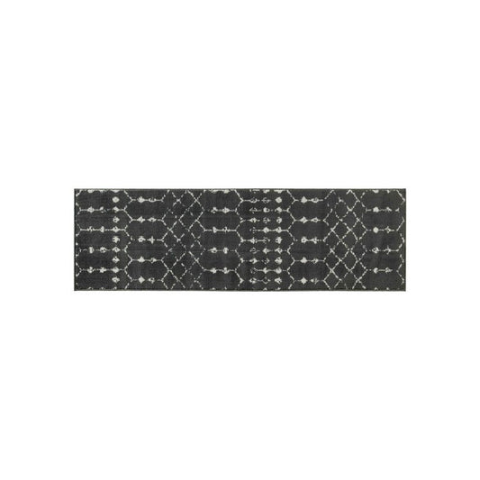 Flash Furniture Beth 2x6 Dark Gray & Ivory Area Rug RC-CR19-1330-26-GR-GG