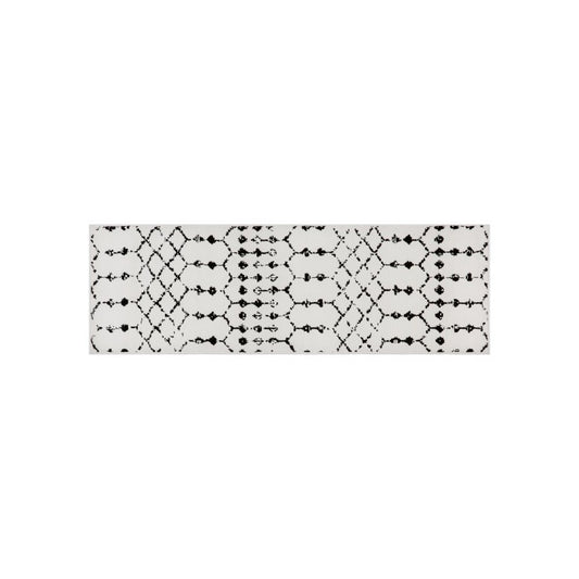 Flash Furniture Beth 2x6 Ivory & Black Area Rug RC-CR19-1330-26-WH-GG