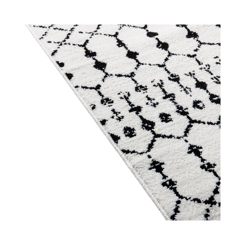 Flash Furniture Beth 2x6 Ivory & Black Area Rug RC-CR19-1330-26-WH-GG