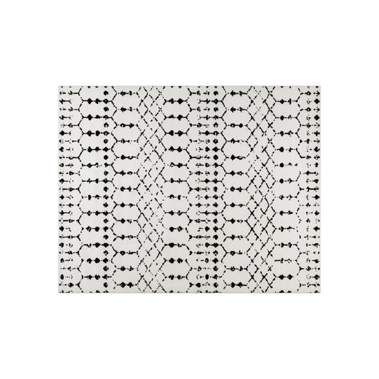 Flash Furniture Beth 8x10 Ivory & Black Area Rug RC-CR19-1330-810-WH-GG