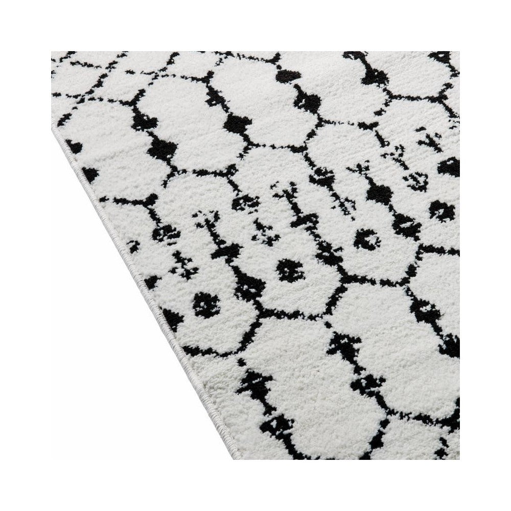 Flash Furniture Beth 8x10 Ivory & Black Area Rug RC-CR19-1330-810-WH-GG