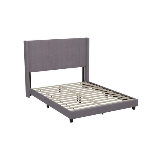 Flash Furniture Bianca Gray Queen Platform Bed YK-1079-GY-Q-GG