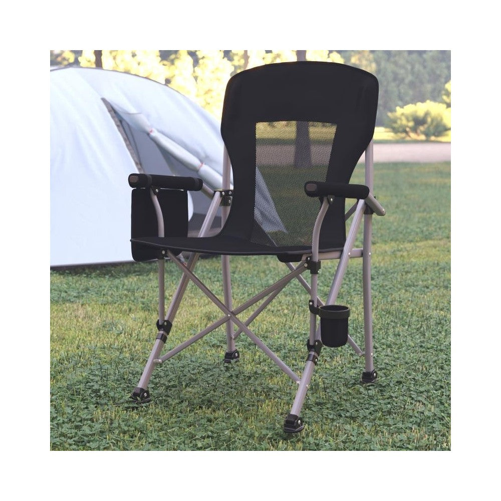 Flash Furniture Black Folding Camping Chair JJ-CC302-BK-GG