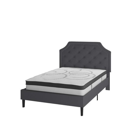 Flash Furniture Brighton Full Platform Bed Set-Gray SL-BM10-14-GG