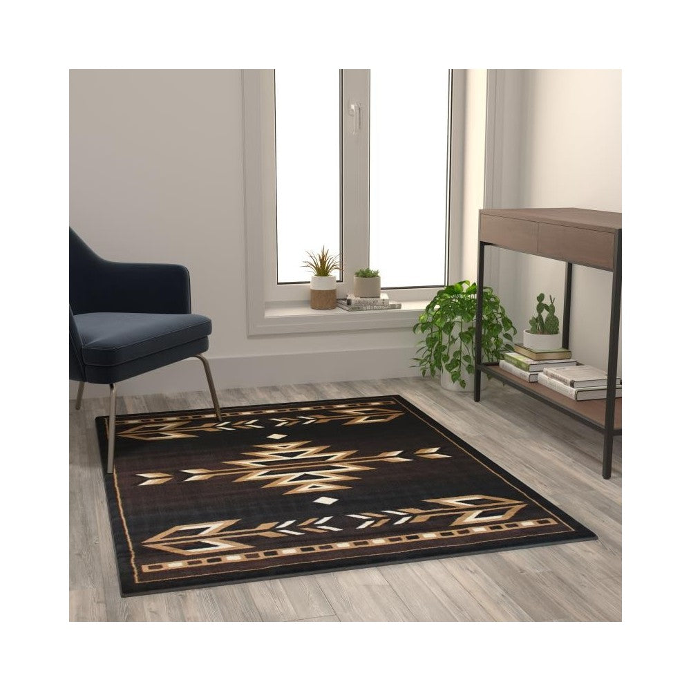 Flash Furniture Brown Rug KP-RGB9072-45-BN-GG