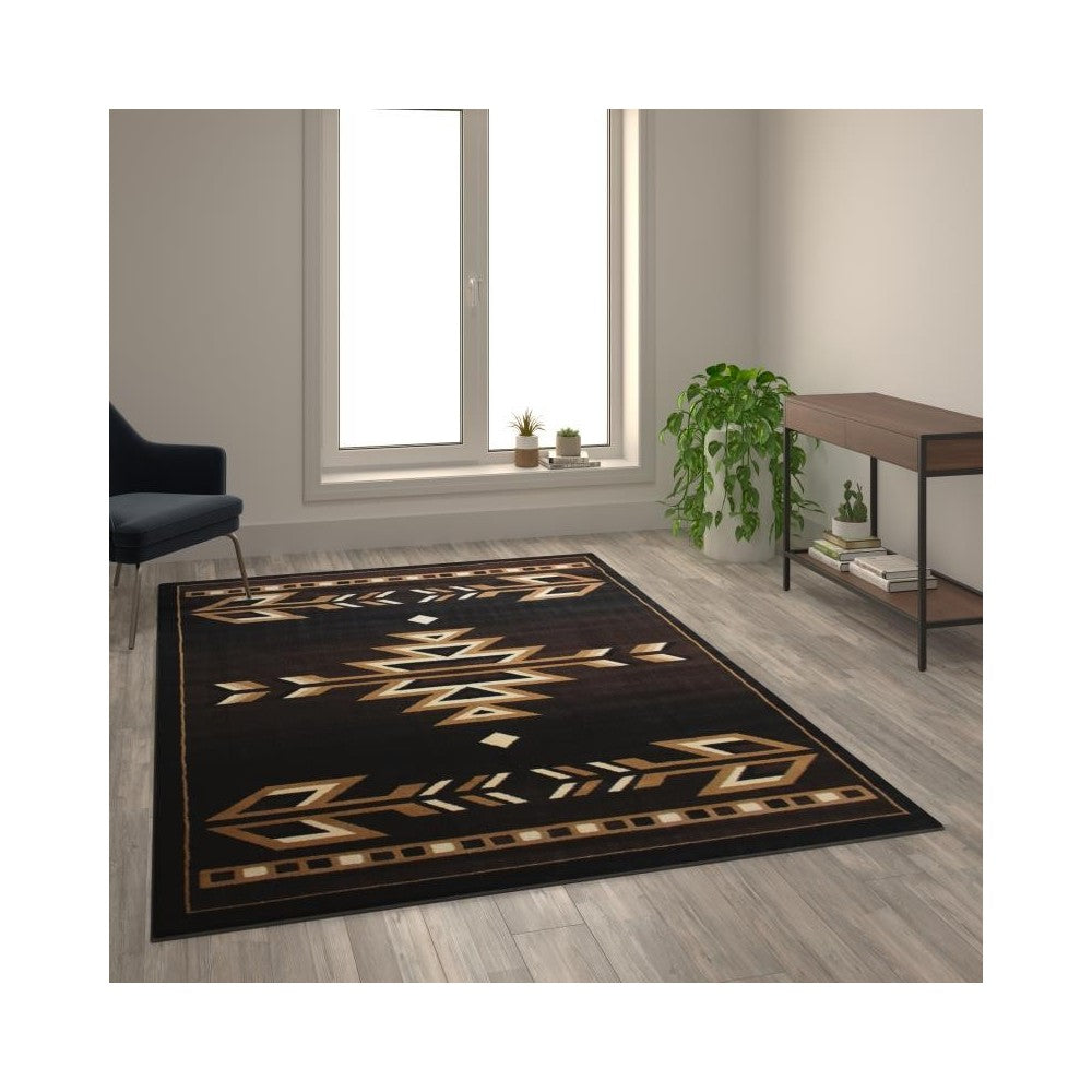 Flash Furniture Brown Rug KP-RGB9072-69-BN-GG