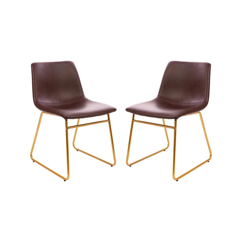 Flash Furniture Butler 2Pk 18" Dk Brown Dining Chair ET-ER18345-18-DB-GG