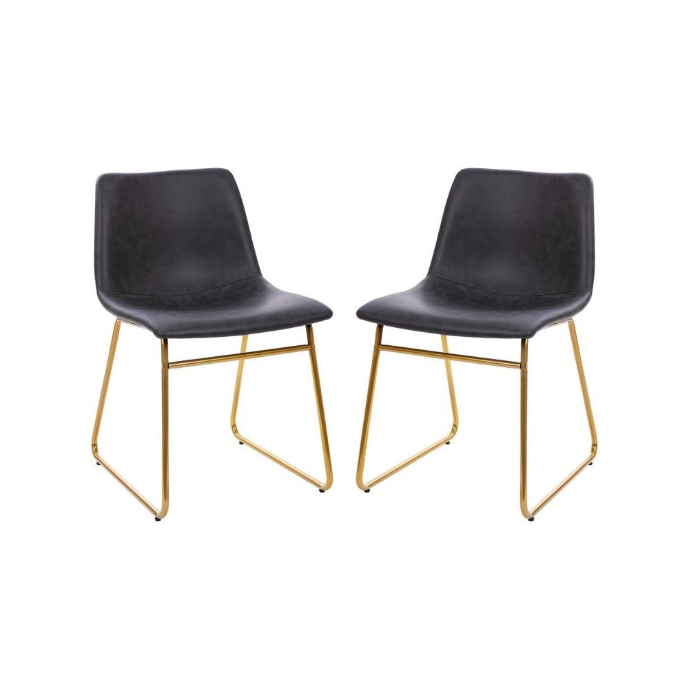 Flash Furniture Butler 2Pk 18" Dk Gray Dining Chair ET-ER18345-18-GY-GG