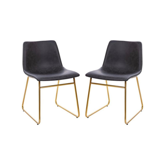 Flash Furniture Butler 2Pk 18" Dk Gray Dining Chair ET-ER18345-18-GY-GG