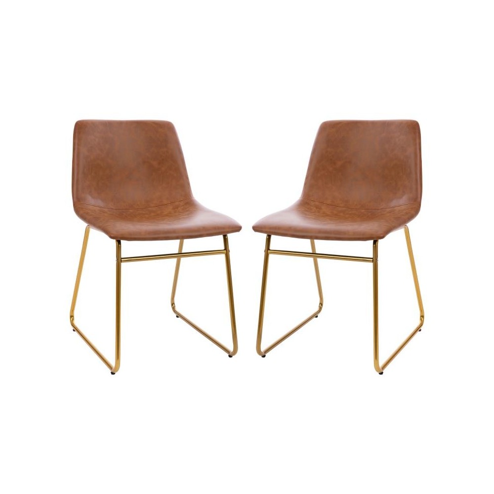Flash Furniture Butler 2Pk 18" Lt Brown Dining Chair ET-ER18345-18-LB-GG
