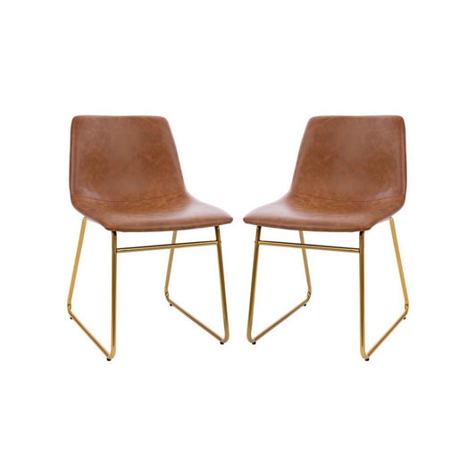 Flash Furniture Butler 2Pk 18" Lt Brown Dining Chair ET-ER18345-18-LB-GG
