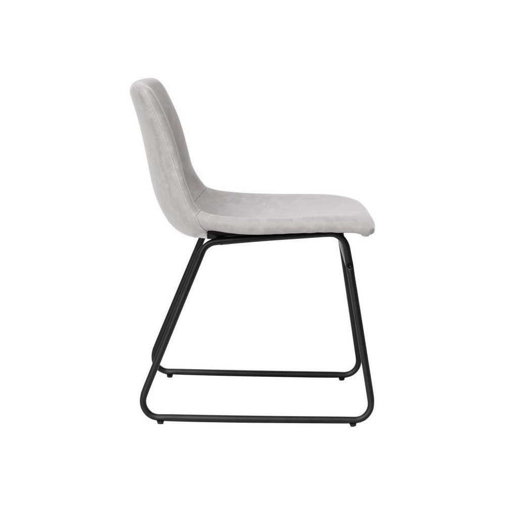 Flash Furniture Butler 2Pk 18" Lt Gray Dining Chair ET-ER18345-18-LG-BK-GG