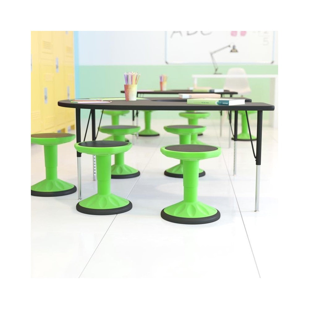 Flash Furniture Carter Green Kids Active Flex Stool AY-9001S-GN-GG