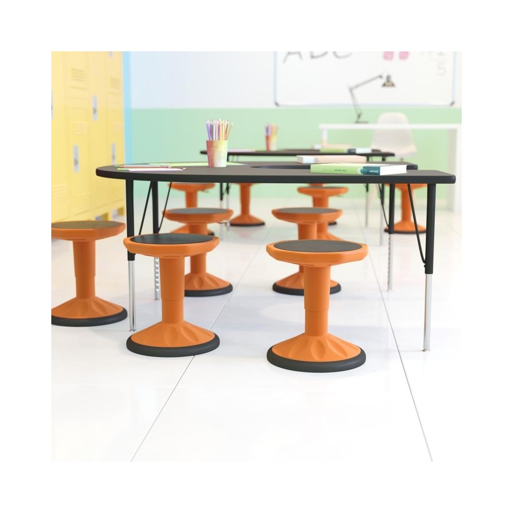 Flash Furniture Carter Orange Kids Active Flex Stool AY-9001S-OR-GG