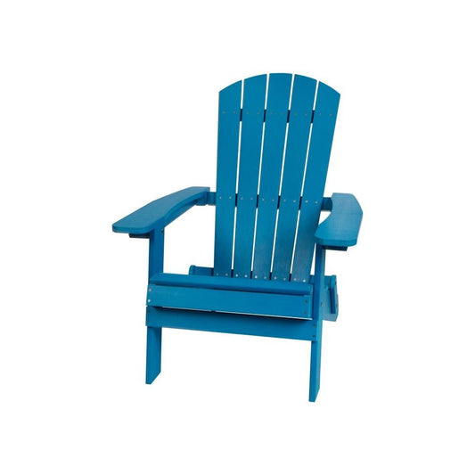 Flash Furniture Charlestown Blue Folding Adirondack Chair JJ-C14505-BLU-GG