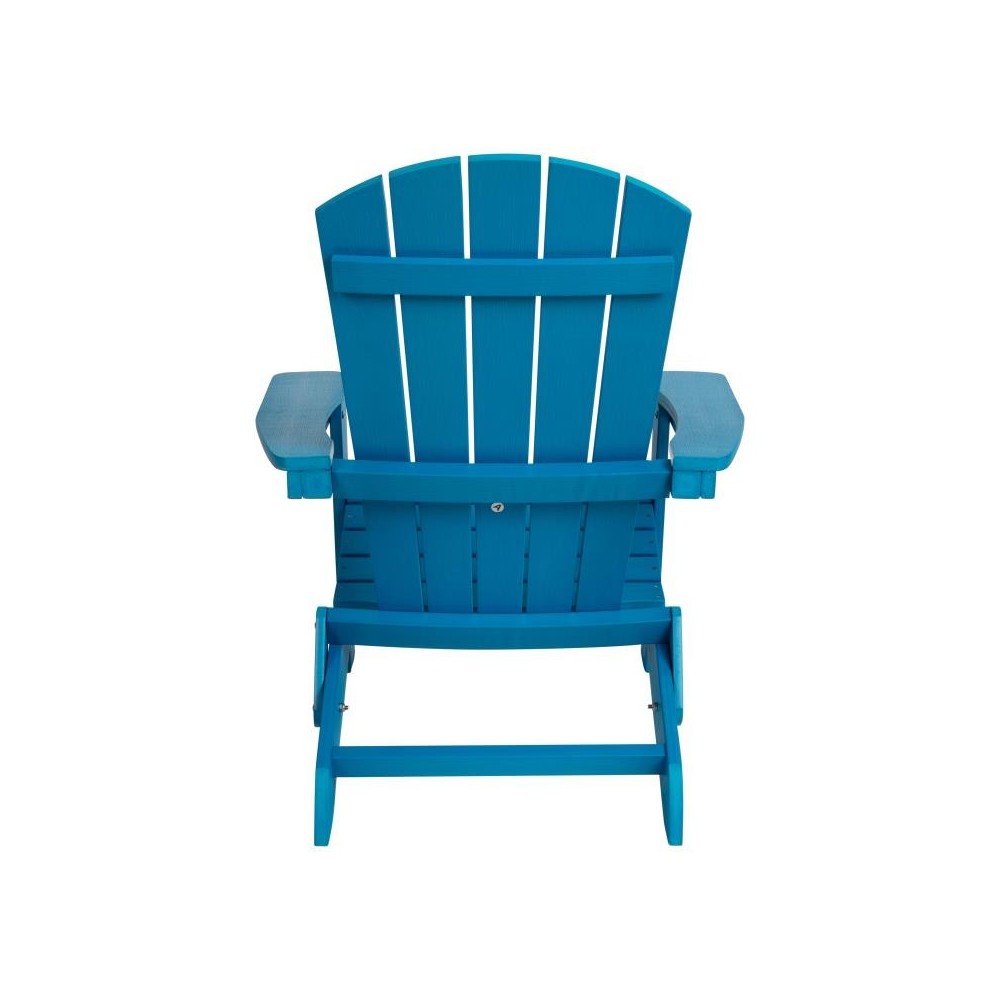 Flash Furniture Charlestown Blue Folding Adirondack Chair JJ-C14505-BLU-GG
