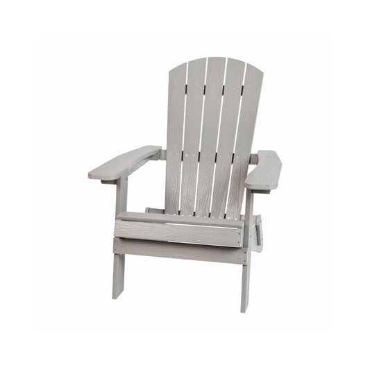 Flash Furniture Charlestown Gray Folding Adirondack Chair JJ-C14505-GY-GG