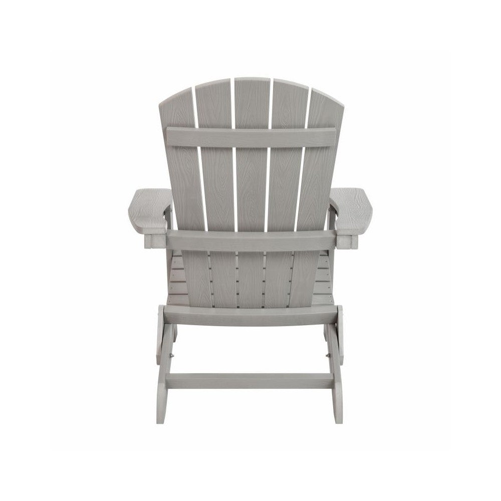 Flash Furniture Charlestown Gray Folding Adirondack Chair JJ-C14505-GY-GG