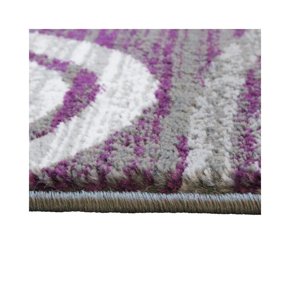 Flash Furniture Cirrus Collection 2x7 Purple Swirl Area Rug OKR-RG1103-27-PU-GG