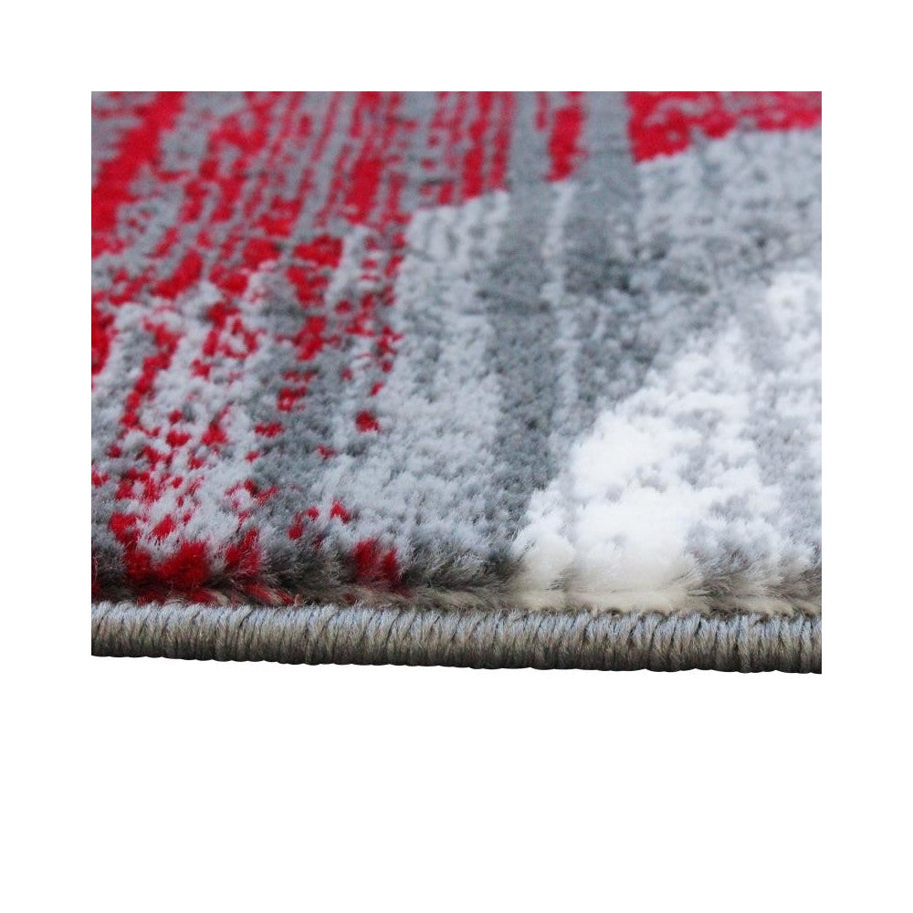 Flash Furniture Cirrus Collection 2x7 Red Swirl Area Rug OKR-RG1103-27-RD-GG