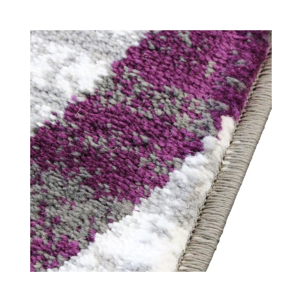 Flash Furniture Cirrus Collection 4x5 Purple Swirl Area Rug OKR-RG1103-45-PU-GG