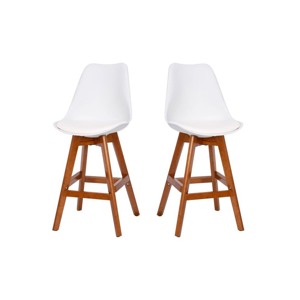 Flash Furniture Dana 2PK 27" White Leather Stools CH-210925-7-WH-GG