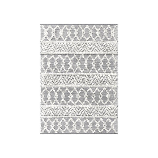 Flash Furniture Danna Gray/Ivory 5x7 Boho Area Rug CI-21-230-57-GY-GG